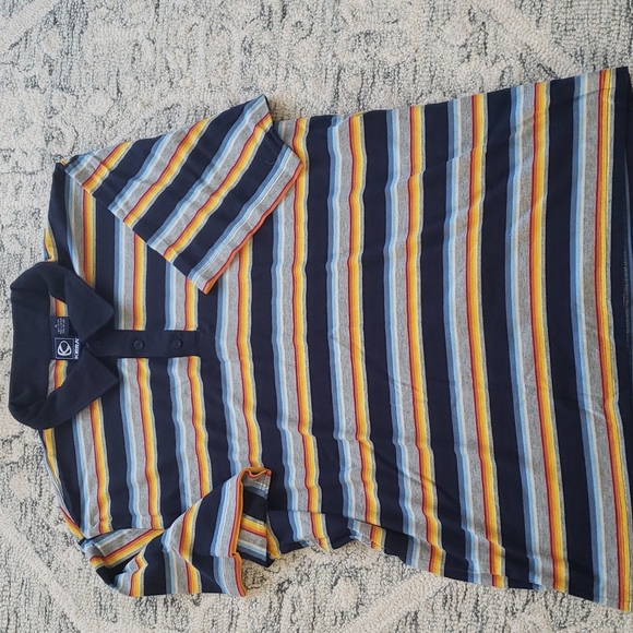Mens Kiara Striped Polo Shirt - Picture 1 of 2